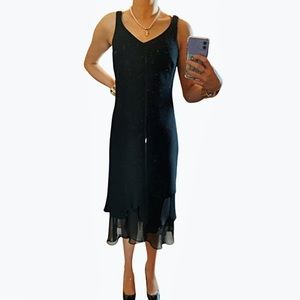 Black Beaded Salsa Dress